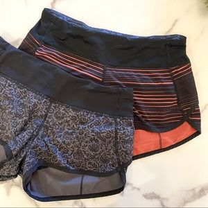 Pair of Lululemon Speed Shorts // Size 2